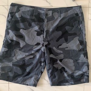 Grey camo board shorts